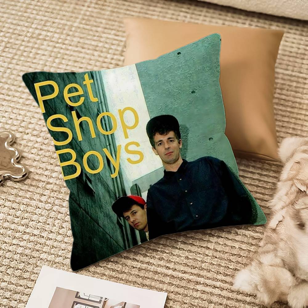 Music P-Pet Shop Boys Band Pillow Case Anti-dustmite Invisible Zipper Sofa Bed