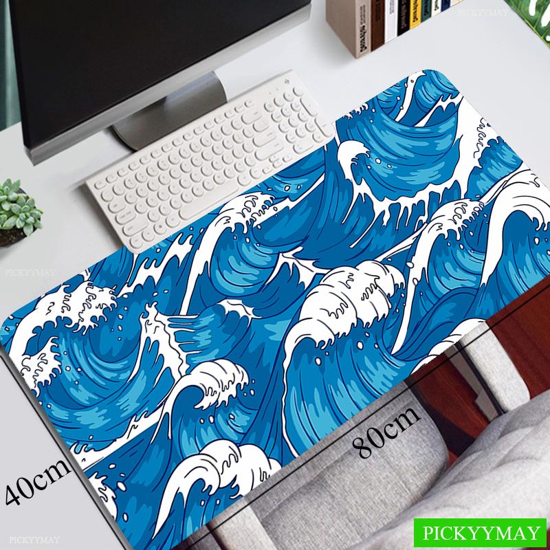 Blue Sea Waves Large Mouse Pad Xcm Big Computer Mousepads Gaming Mousepad Big Keyboard Mat Gamer Mouse Pads Desk Mats