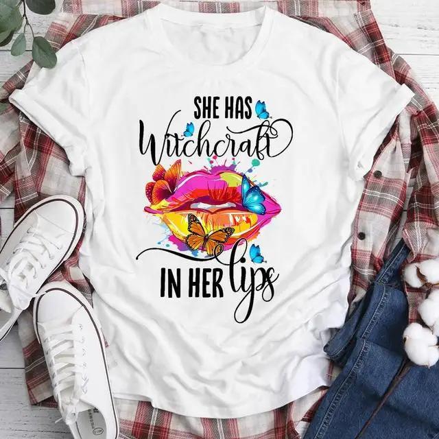 Women's round Collar Short Sleeve T-shirt INS Fashion Mathematical Formula Print Casual Summer Top Polyester Fabric