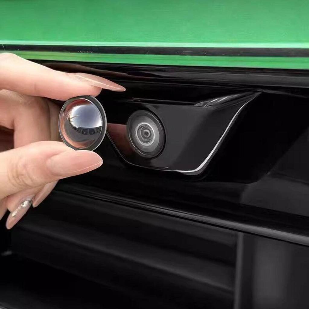 Car Camera Cover 2 Pieces Clear Anti-Rain Shield Vehicle Camera Guard for Front Rear Road Trip Driving Rainy Day Interior Mirrors 6