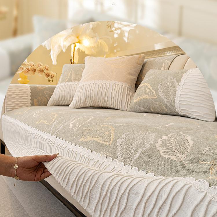 Bohemian Chenille Sofa Cushions, Thickened And Non-Slip, Simple Modern Sofa Seat Pads, Armrest Pads, Backrest Cushions, Sofa Covers, Sofa Wraps