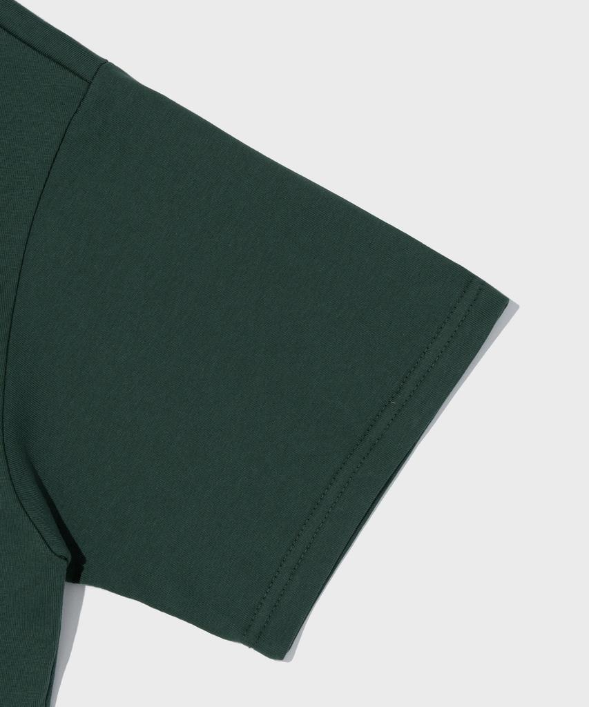 Wogseuaenko Small Mountain Logo Short Sleeve T-Shirt (Green)
