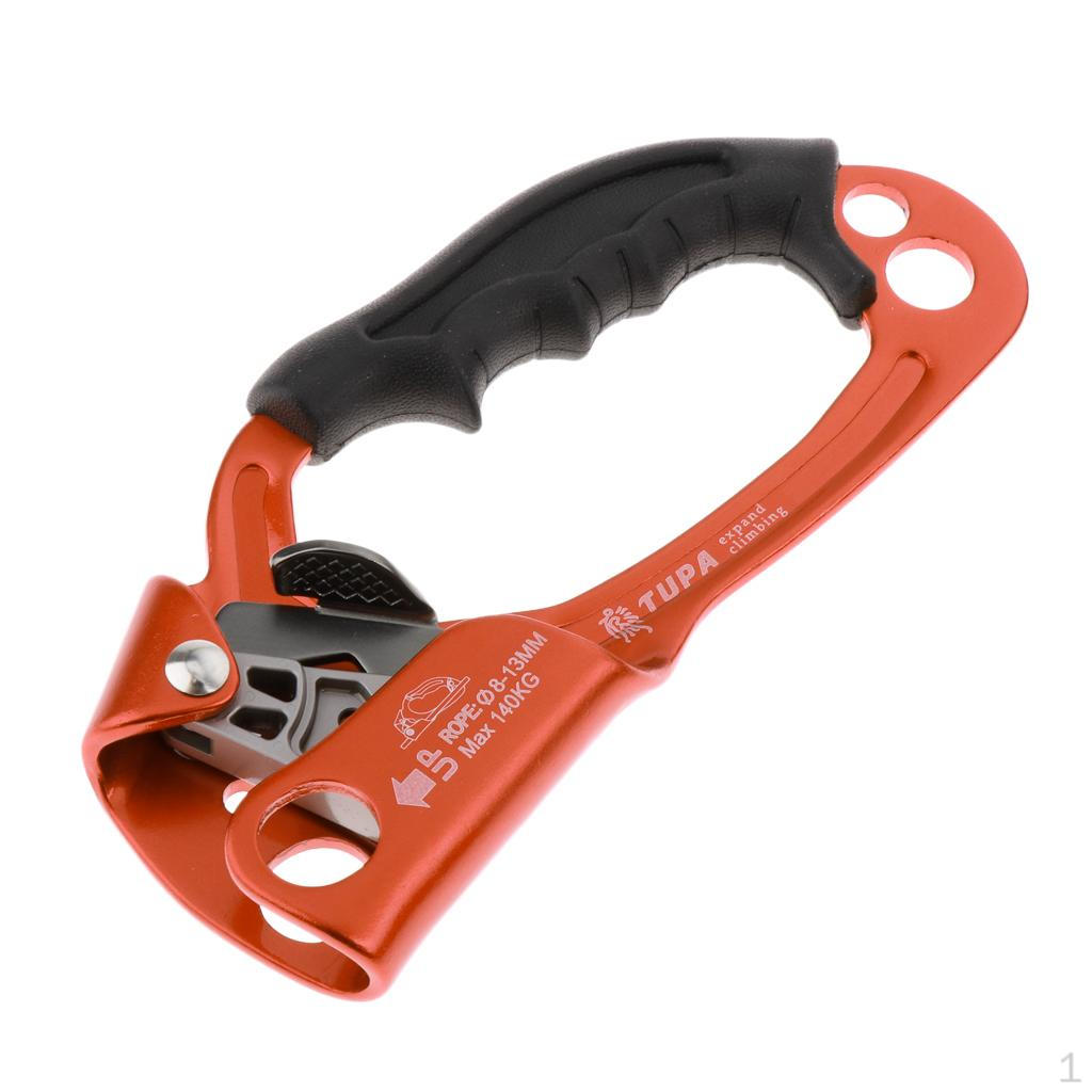 Climbing Hand Ascender for Tree and Rappelling Orange Right Hand