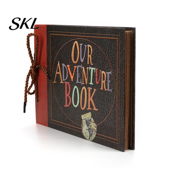 Travel Recollection Keepsake Album DIY Photo Album, Scrapbook Hardcover Paper Memory Book for Large Blank Page Journal Weddings Anniversaries