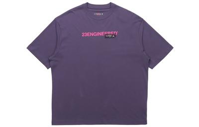 T Shirts Men's Purple Crew Neck Moderate Straight Fit CZ5182-573