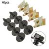 Mud Flaps Clips Sheet Metal Clip Fixing 40Pcs pack For Speed Fastener