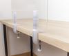 Partition Mounting Brackets for PLEXI 5-6mm for LONG TABLETOP 2 Pcs