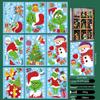 Cross-border Christmas Static Cling Window and Wall Stickers for Glass Doors and Shopping Malls