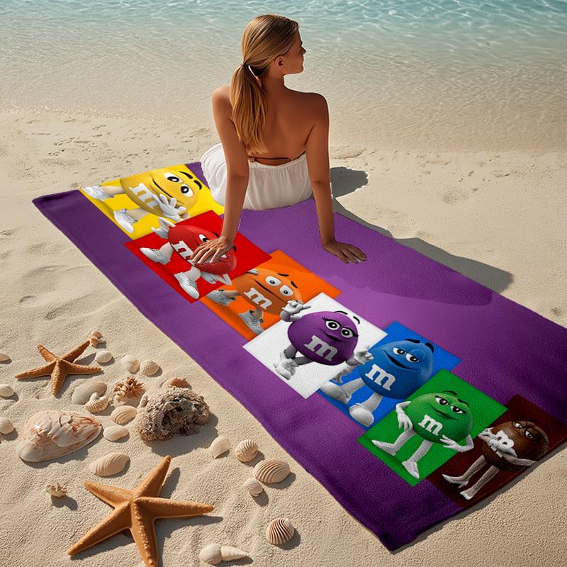 M Bean Beach Towel Microfiber Beach Towel Super Soft & Absorbent for Bath, Beach, Travel  Bath Time Accessory, Fan gifts