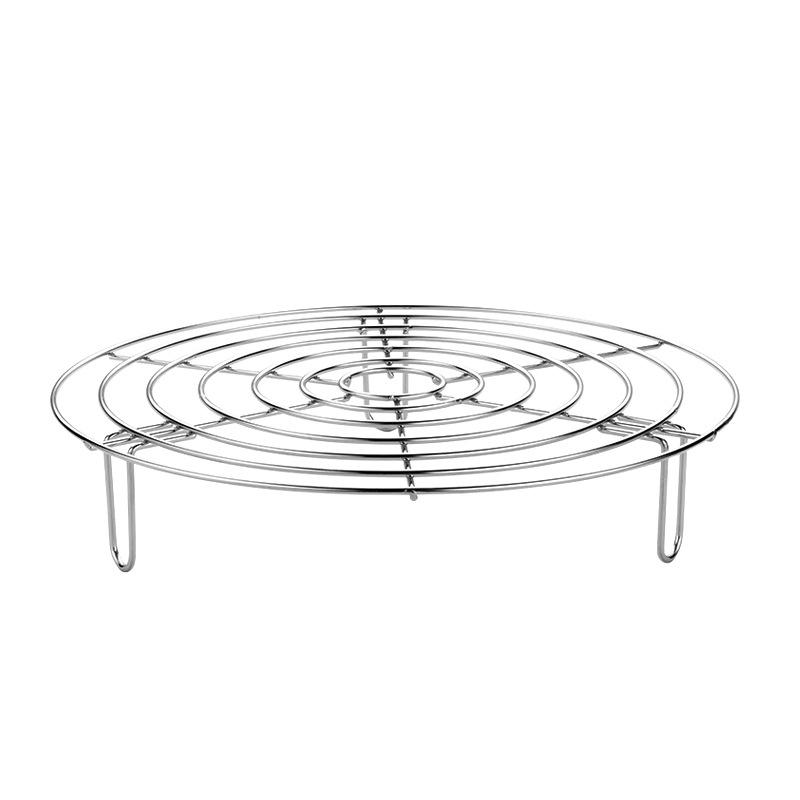 304 Stainless Steel Steaming Rack for Rice Cooker - Waterless Heat, Versatile Bun Steamer with High Legs.