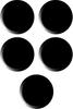 Magnesy Do Tablic 30Mm/5 Czarne