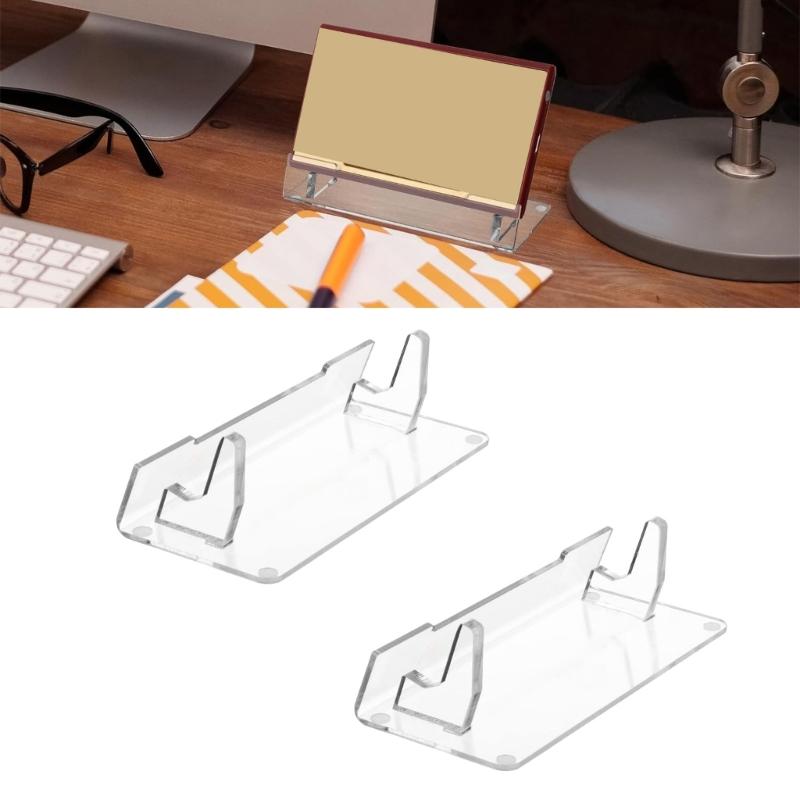 2pcs Acrylic Organizers for Video Game Consoles and Accessories Easy Assembly Display Bracket Modern Gaming Accessory