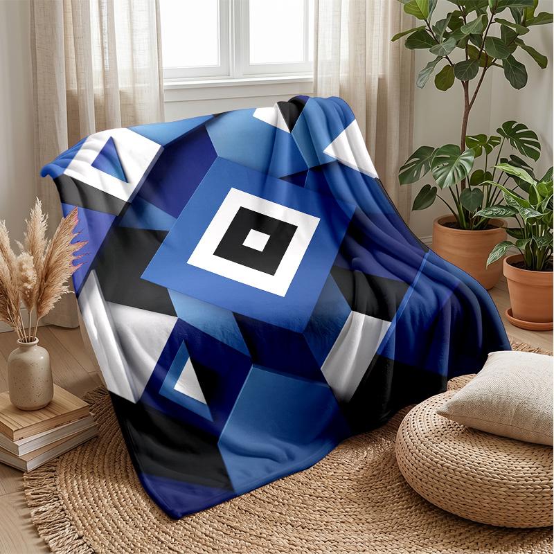 Hamburger SV Football Print Flannel Blanket, Soft Warm Lightweight Throw Blanket for Sofa Bed Camping