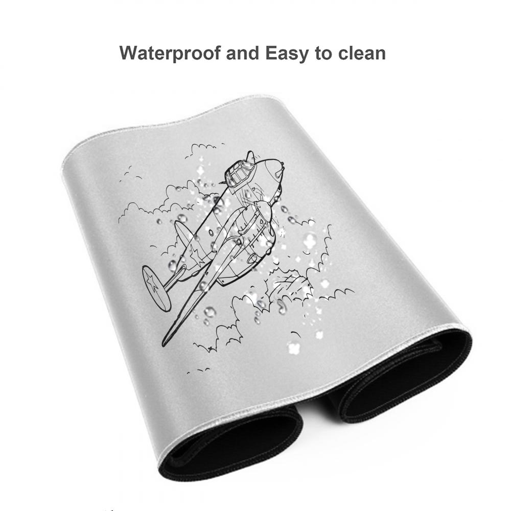 .Super-large aircraft design game Mouse Pad XXL Gaming Accessories Gamer Keyboard Non-Slip Laptop Large Rubber Anime Custom
