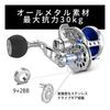 WATACHAMP Caribbean Jigging Baitcasting Reel, Lever Drag Reel for Big Game, Power Handle, Full Metal