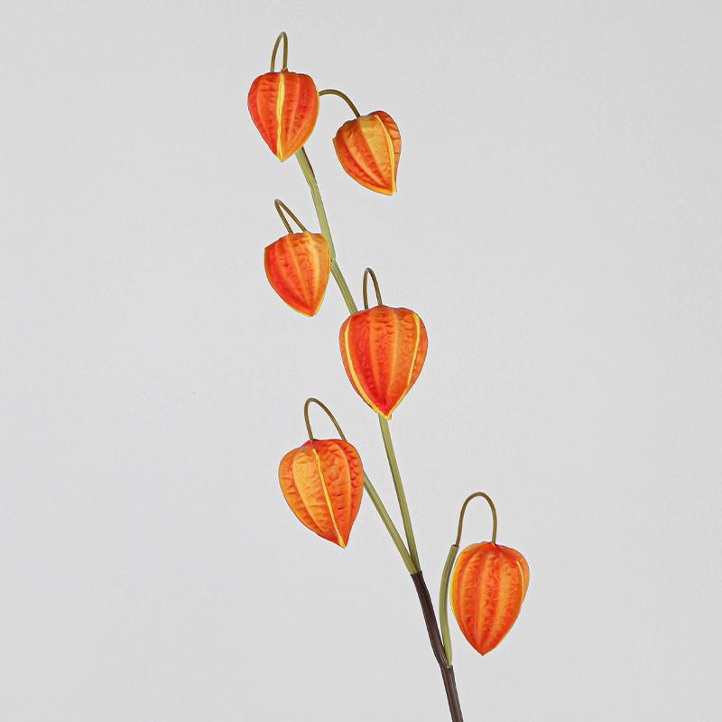 

1 Pcs 71 Cm Beautiful Artificial Long Stem Red Lantern Flowers Silk Flowers Home Party Wedding Decoration