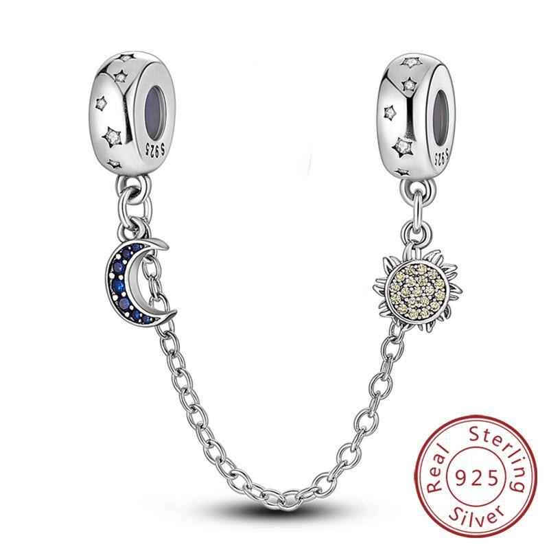 Copper Charms Beads Love Heart Lucky Stars Plane Blue Zircon Charms Pendants Fit Bracelet Charm Women Jewelry