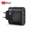 3.5A Multi-Port Charger with 3 Type-C & 3 USB Ports, Compatible with EU, US, UK Plugs