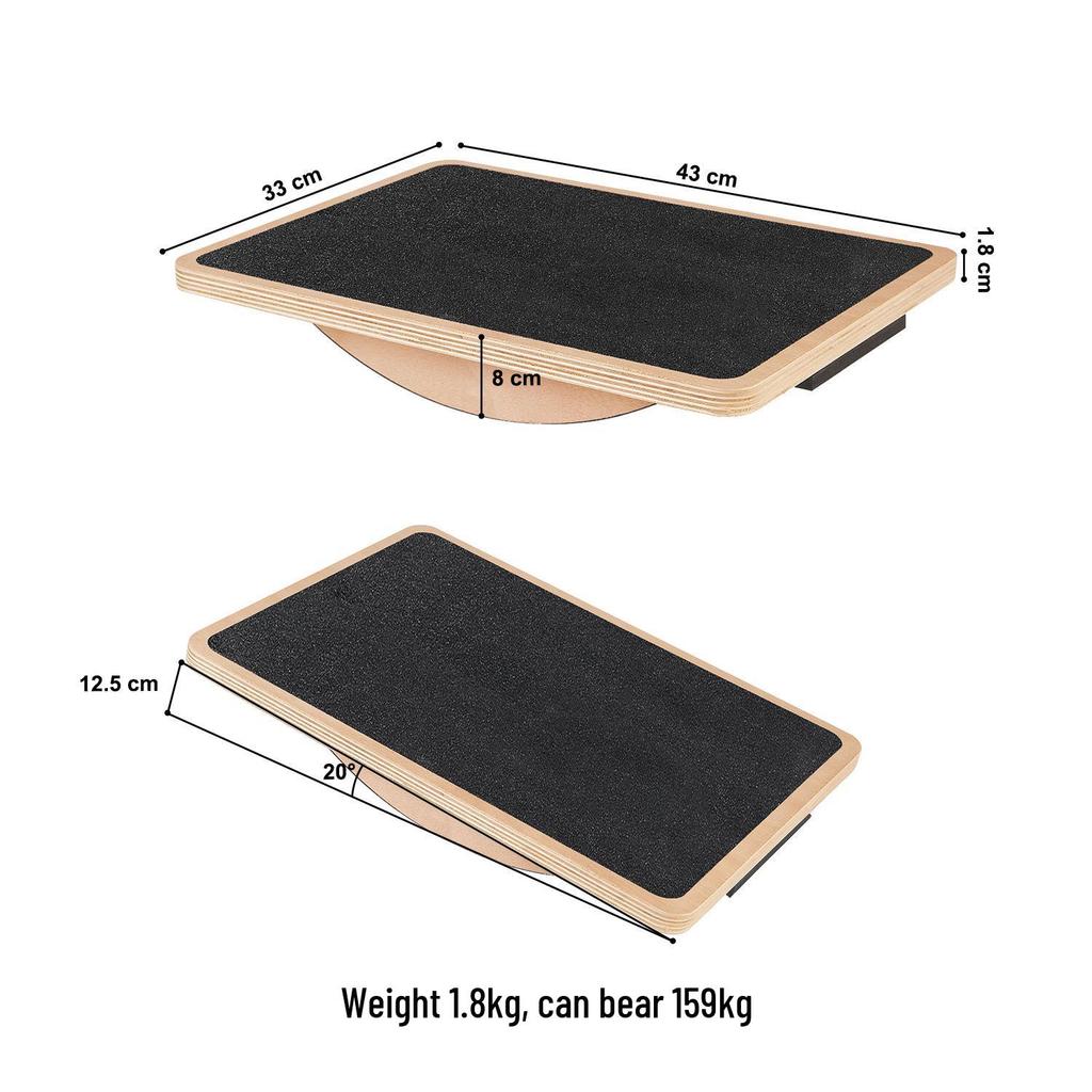 Wooden Balance Board for Fitness, Arch Trainer & Yoga Rehabilitation