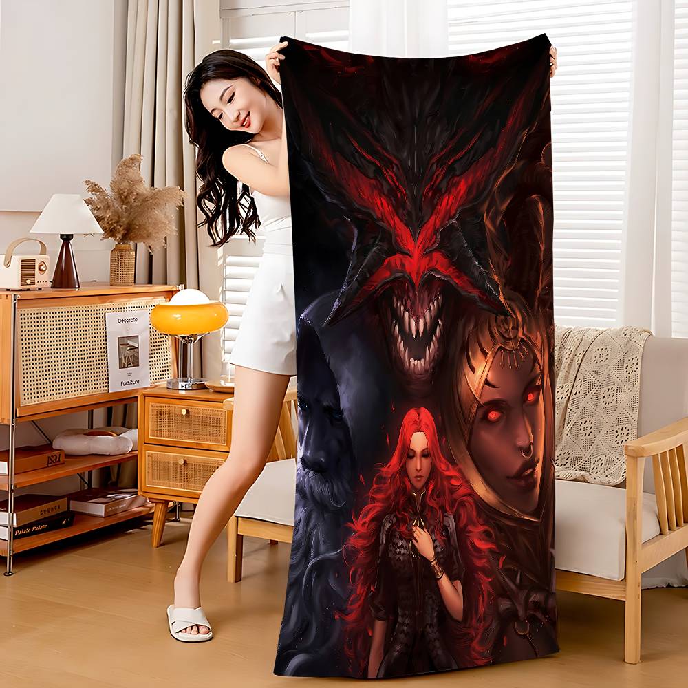 Game Path Of Exile Beach Towel Colorful Bath Towels For Girl Microfiber Quick Dry Sand Free Beach Yoga Spa Gym Pool