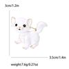 Fashion Enamel Kitten Brooches for Women Rhinestone Animal Pin Cat Lapel Pins Event Party Gifts Decoration Clothes Accessories