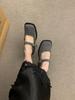 French Retro Platform Thick Heel Mary Jane Single Shoes Women's 2025 Spring and Autumn New Versatile Light Mouth Square Head Grandma Shoes