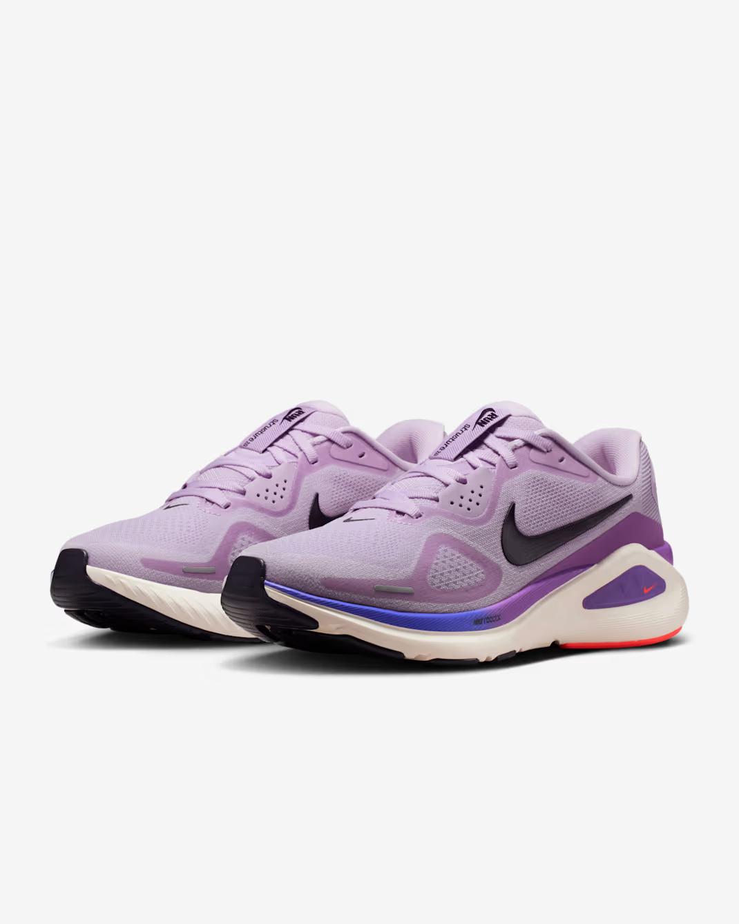 HJ1101-500 Nike Structure 26 Road Running Shoes Violet Mist (Women s) 5W