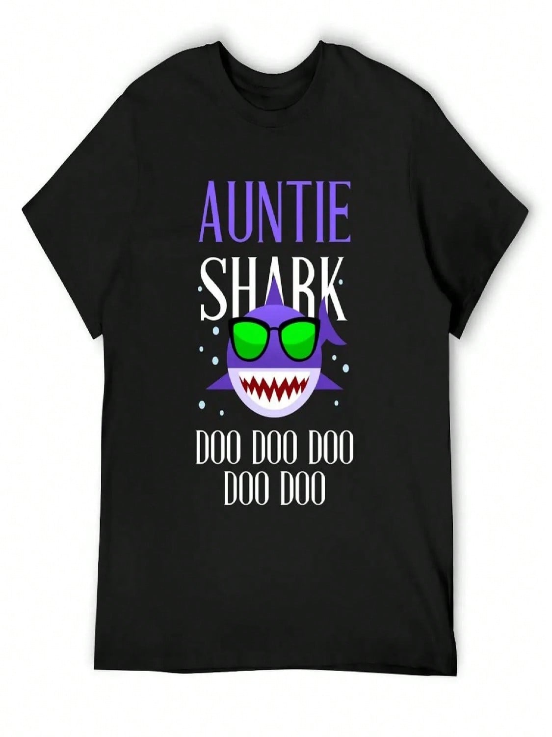 Auntie Shark Doo Doo Doo T-Shirt Anime T Shirts Vintage Clothes Customs Graphic T Shirts Men T Shirts S разноцветный