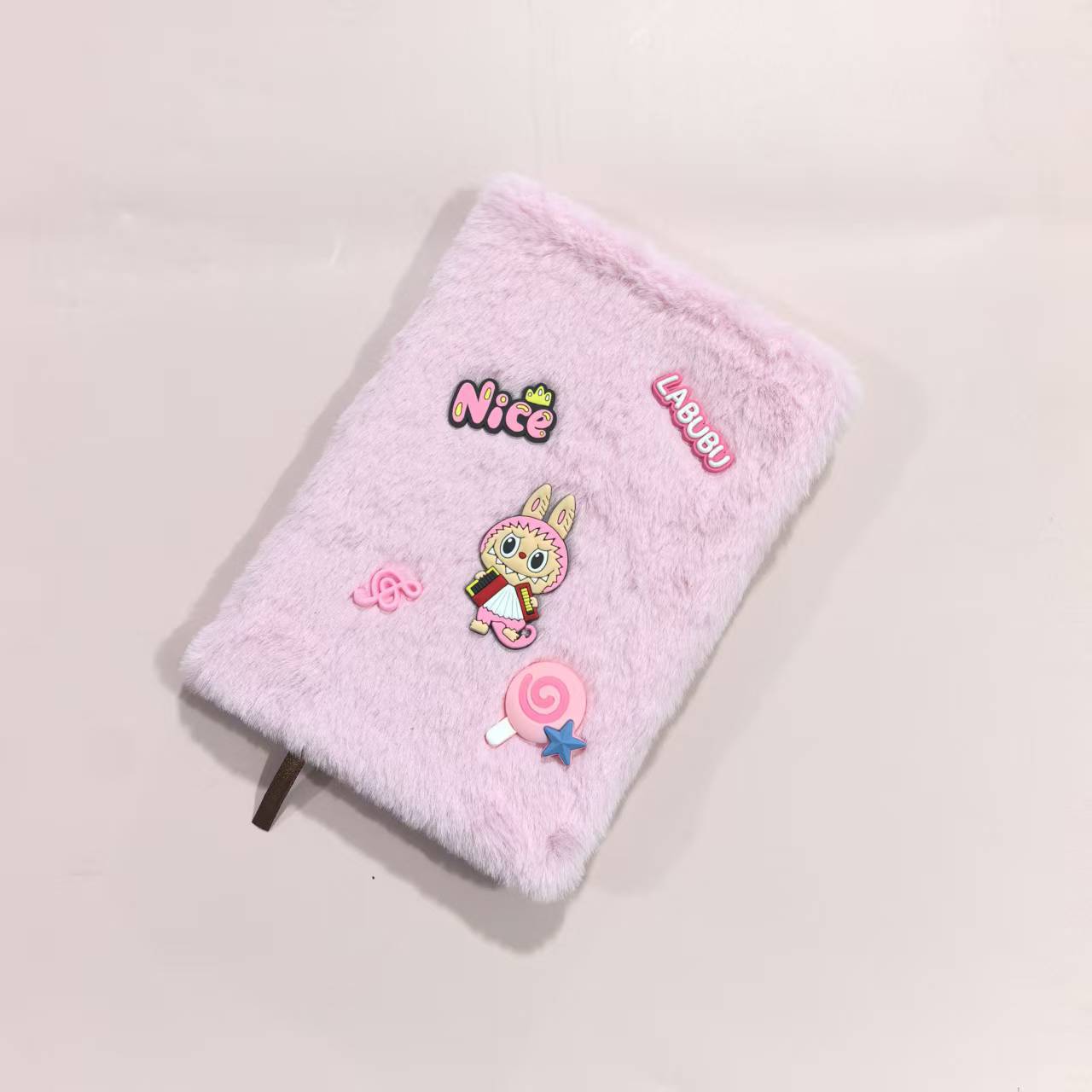 Rab Cloth DIY Decorative Handbook Creative Export Plush Student A5 Plush Notes A5 розовый