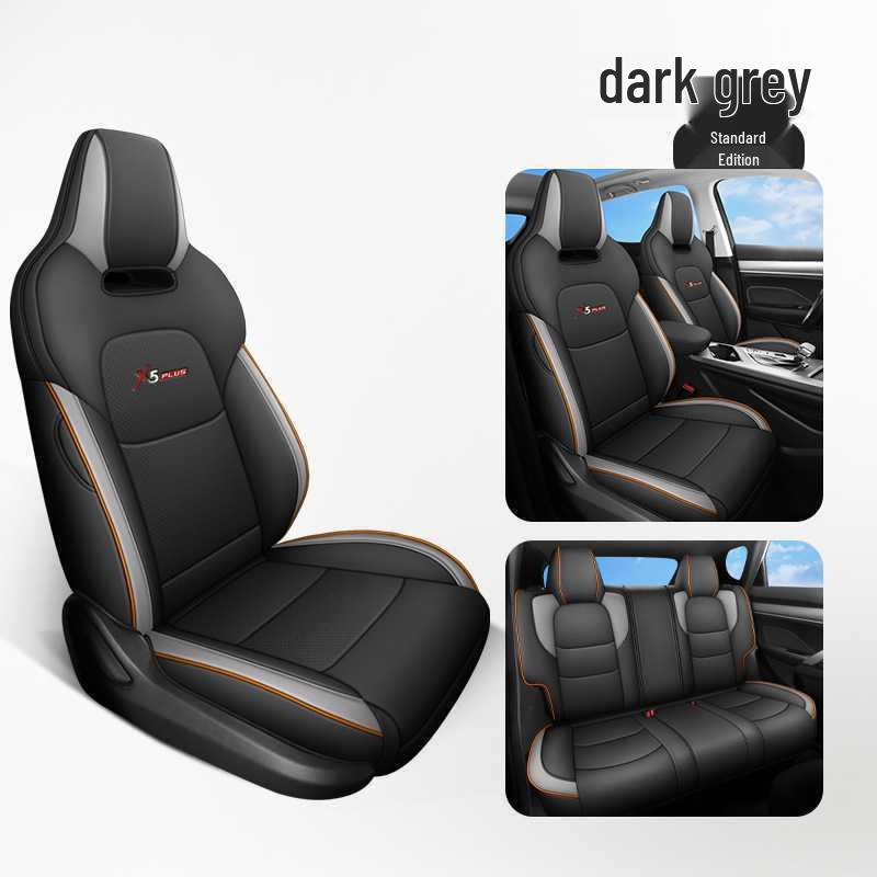 Oshan X5 PLUS Perforated Leather Car Seat Cushion for Five Seats, All-Season Use