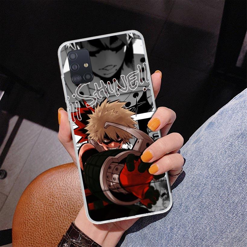 My Hero Bakugou Katsuki Phone Case For Samsung Galaxy A52 A32 A22 A12 A51 A31 A50S A30S A20S A10S Note 20 Ultra 10 Plus S10 A72