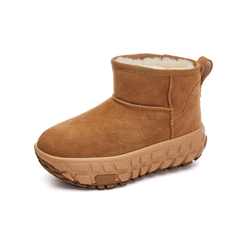 Leather Snow Boots for Women 2025 Winter New Velvet Warm Women's Boots Retro Short Boots Fashion Boots for Women