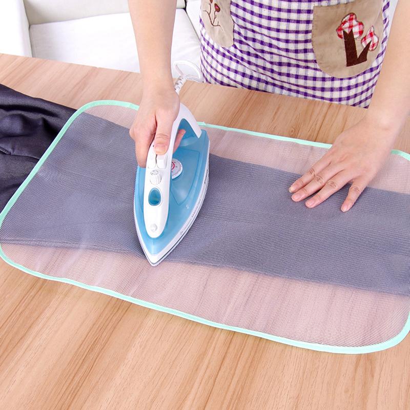 Heat Resistant Ironing Sewing Mesh Cloth Protective Insulation Pad Home Ironing Board Mat Anti-Scalding Tools Random Color