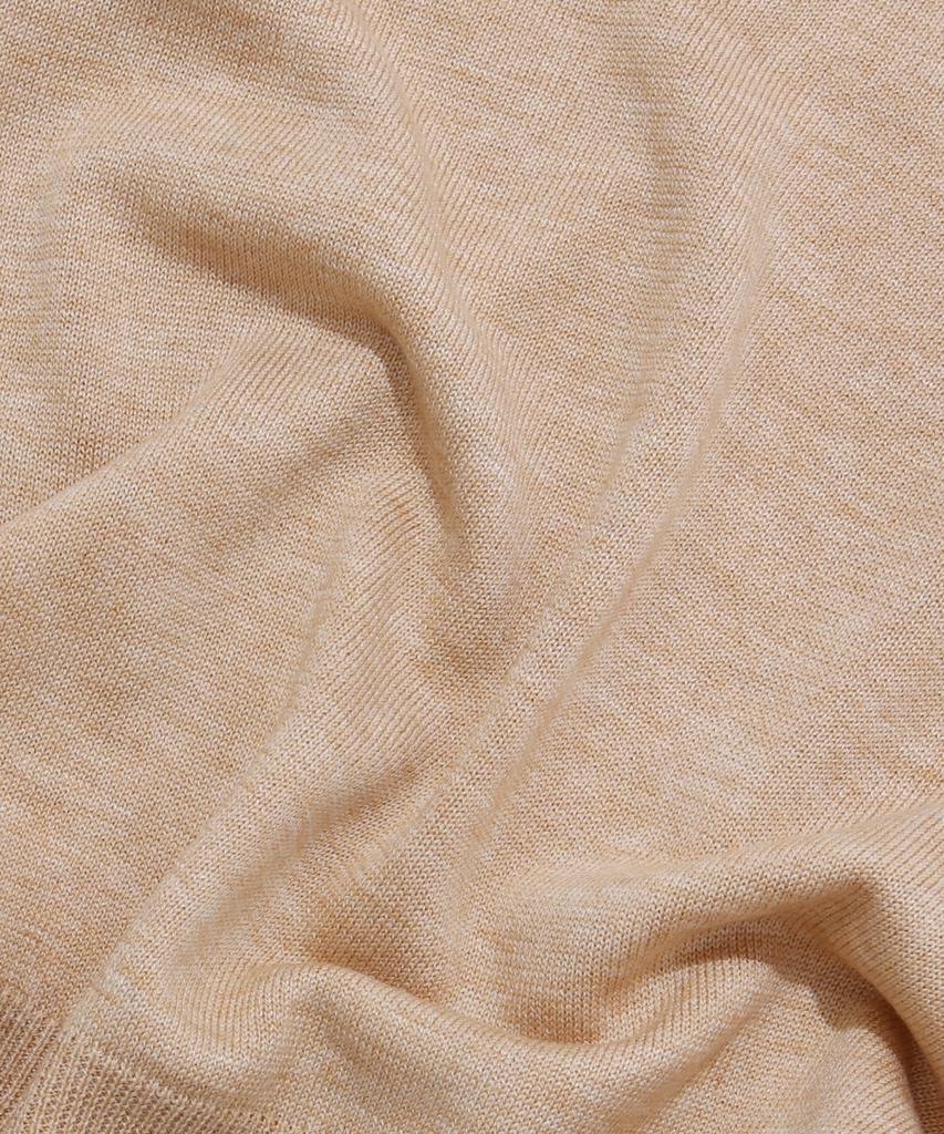 VERSE ONE Merino Wool Basic Knit Sweater Beige