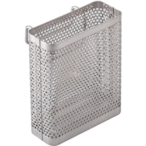 Shimomura Kihan Cutlery Pocket for Dish Drainer [Made In Japan] Chopsticks, Space-Saving, Small Items Prevent Dropping, Square, Slim, Stainless Steel,