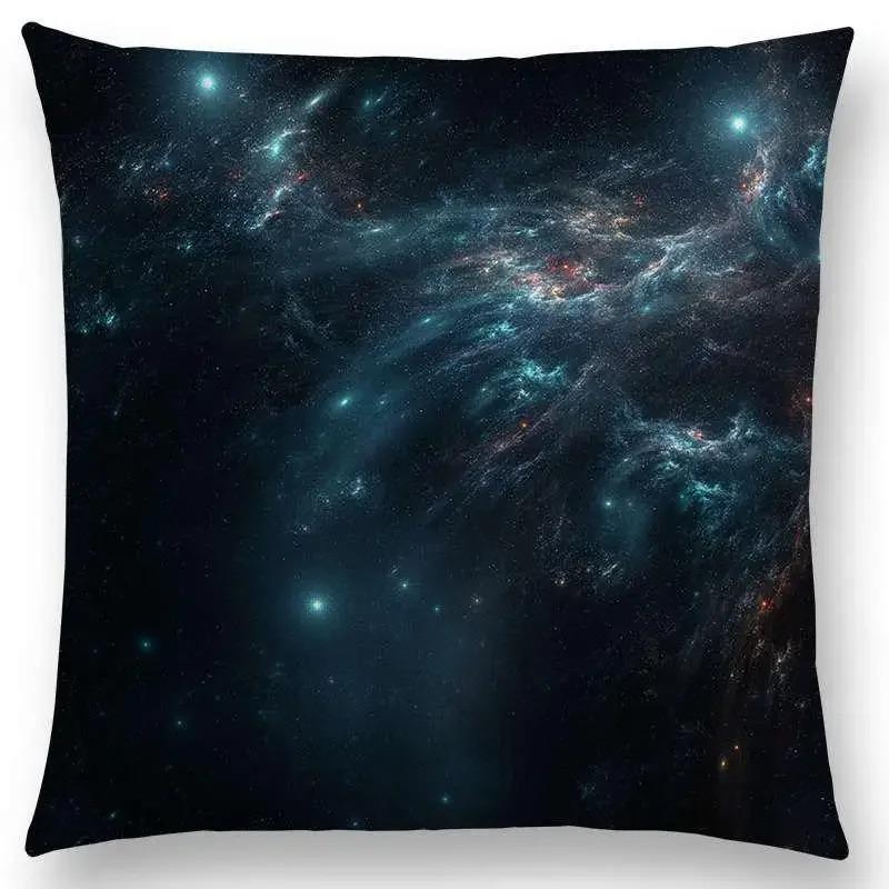 Pillowcase Night Sky Gorgeous Nebula Distant Galaxy Mysterious Universe Cushion Cover Home Decoration Sofa Home