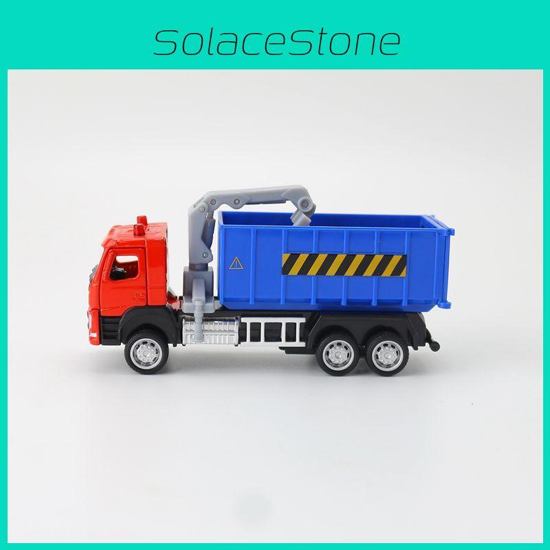 Sanitation Truck Alloy Car Model With Inertial Control For Kids Playroom And Collectors