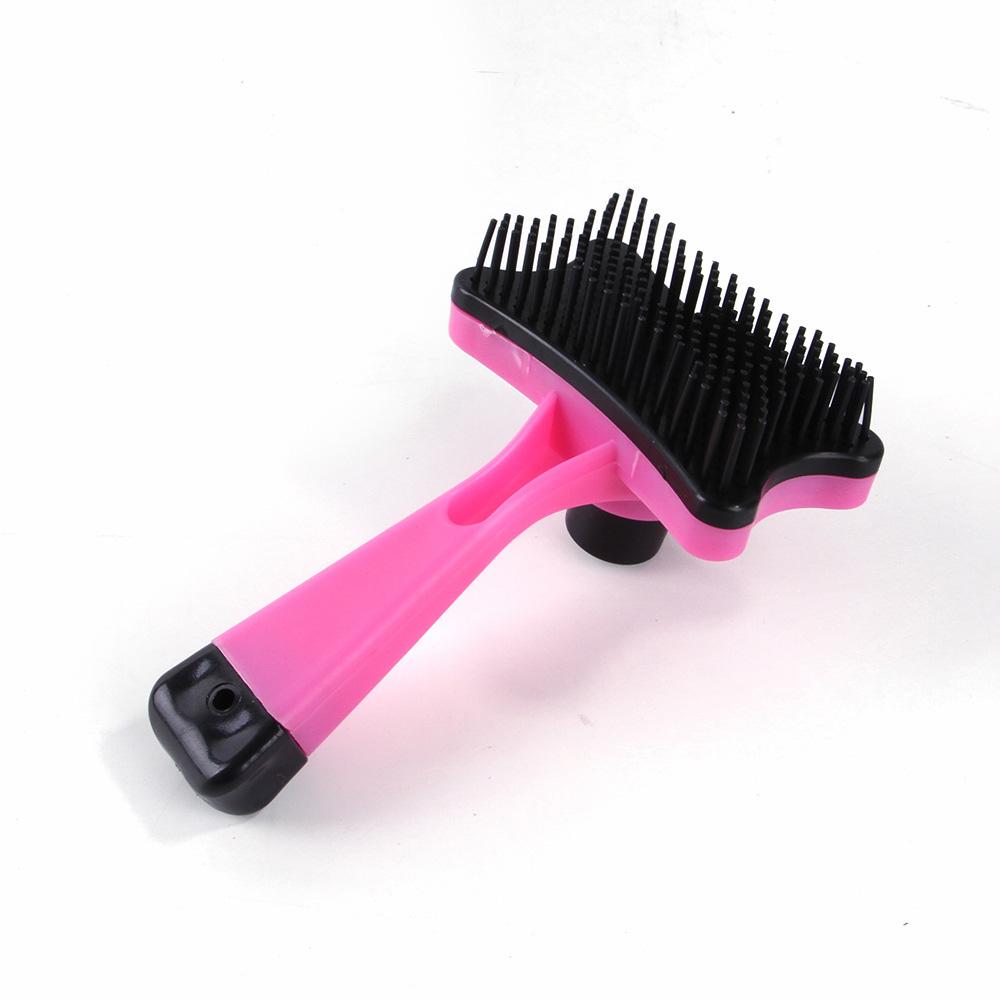 Pet Deshedding Brush - One-Click Hair Removal Tool for Cats & Dogs, Grooming Comb for Shedding Reduction, Massaging Beauty Brush