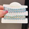 Crystal Beaded Bracelet - Flowing Light Style for Women, French Cool & Refined Design, Perfect for a Fresh Vacation Look.