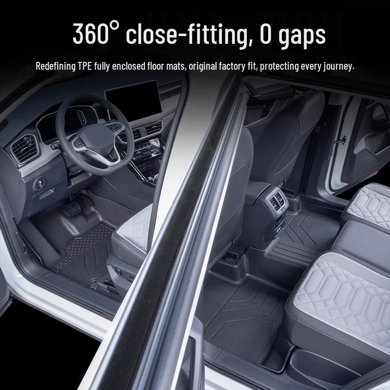 All-Weather TPE Car Floor Mats for Subaru: Anti-Slip, Dirt-Resistant, Easy-to-Clean.