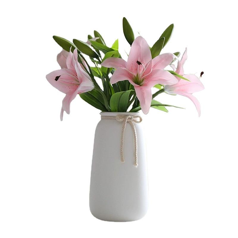 Nordic Ceramic Vases Home Ornaments Bow Ins Simple Modern Decoration Vases Home Decoration Flower Vase Arrangement