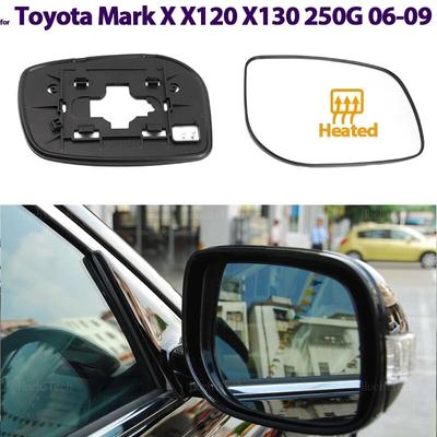 Espelho Retrovisor Lateral Elétrico Aquecido Grande Angular Para Toyota Reiz Mark X X120 250G GRX130 X130 2006-2009 Acessórios