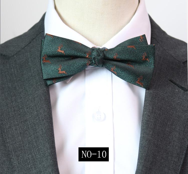 Pattern Bow Tie Men'S Banquet Business Wedding Groom Best Man Gentleman'S Dress Studio Burgundy Navy Bow