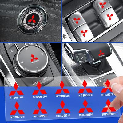 Car Logo One-Key Start Button Ignition Device Stickers For Asx Lancer Pajero 4 Outlander 3 Xl L200 EX10 X Colt Pajero