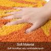 Bathroom Rugs Colorful Abstract Leaves Cute Bath Mat Boho Bath Rug Microfiber Floor Mats for Tub Bathroom Indoor Doormat