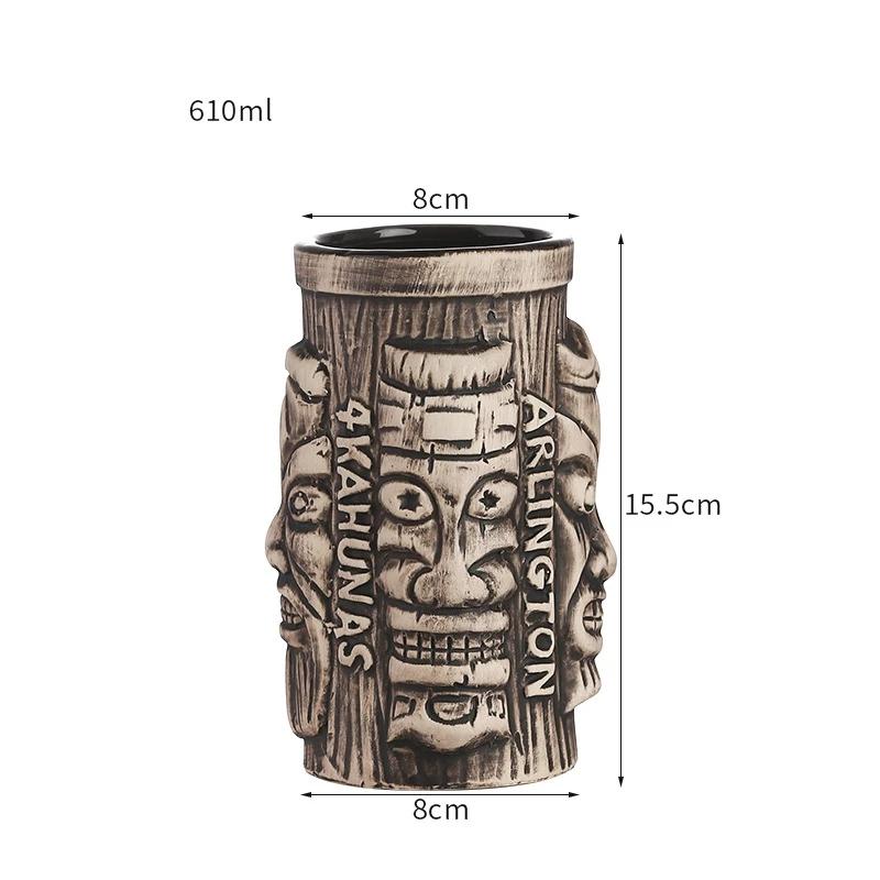60 Types Ceramic Hawaii Tiki Mugs Creative Cocktail Glasses Beer Glass Martini Glasses Wine Glass Funny Cup Gift for Men