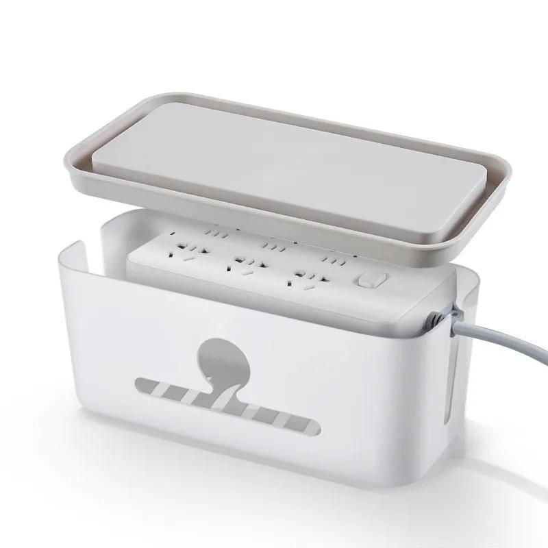 USB-Kabeladapter-Schutzbehälter, Organizer, großer Halter, Aufbewahrungsbox für Steckdosenleisten, Kabelmanagement-Hülle für elektronische Steckdosen, Ladegerät