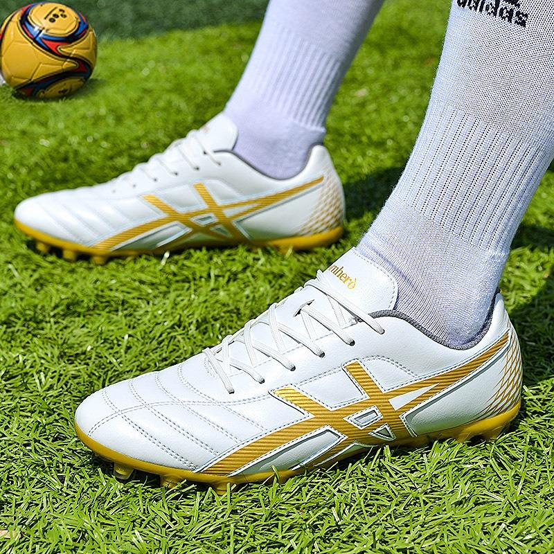 Fußballschuhe Low-Top gebrochene Nägel künstliches Flachleder Füße Jungen und Mädchen Spiel Studenten Trainingsschuhe lange Nägel