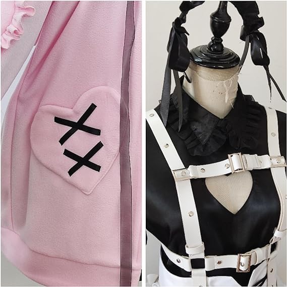 COSSA Nijisanji Makai no Ririmu Cosplay Costume with School Cultural Performance Outfit Wig, VTuber, Halloween, Landmine, Succubus, Anime, Festival,
