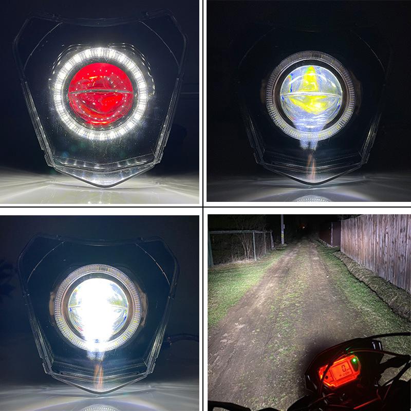 KTM Modified LED Round Motorcycle Headlight Bulb for Night Riding